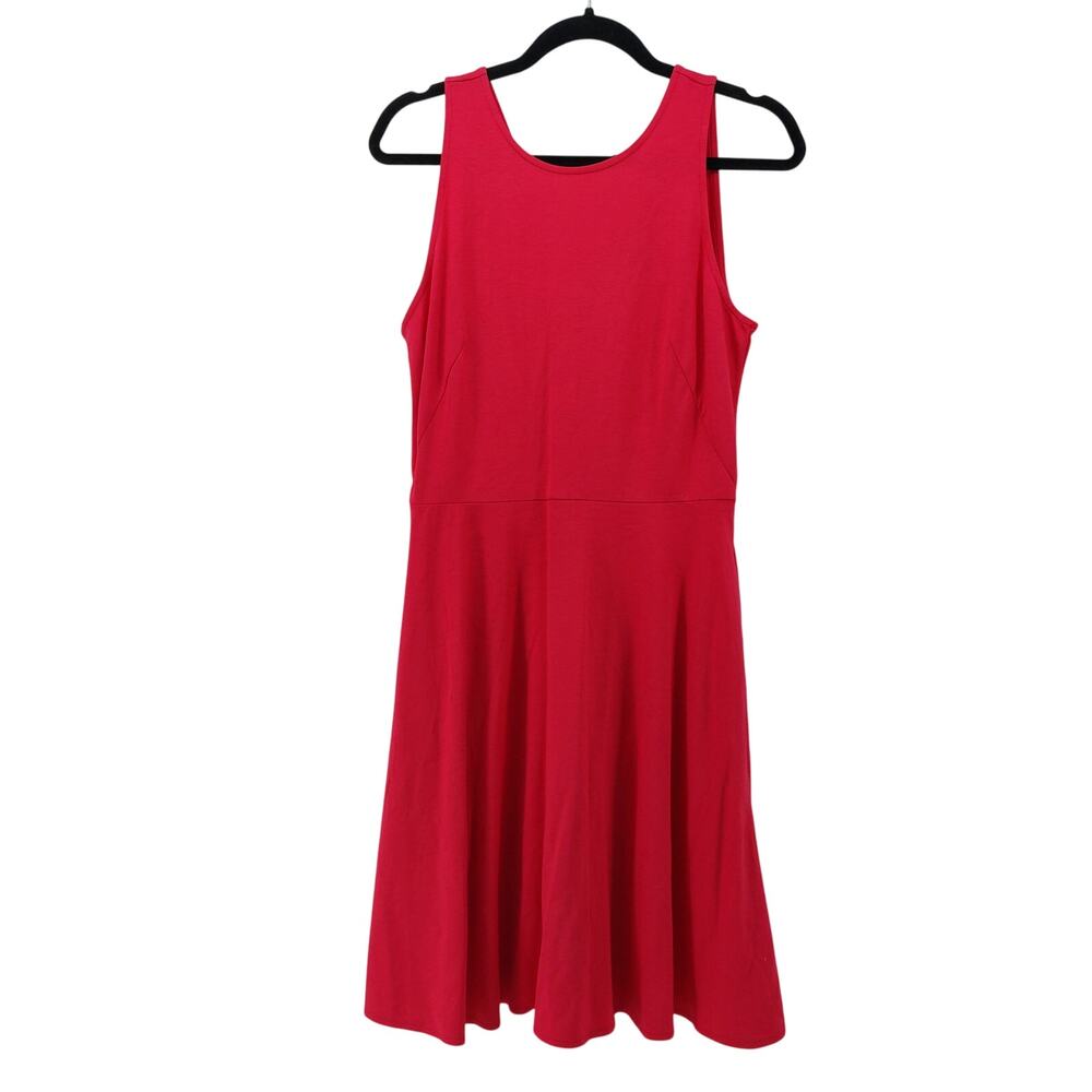 Ann Taylor Pink Dress Sz 10 Pockets Summer Fit & Flare Glam